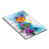 Schöne Spritzer Musiknote Notizblock (Rechte Seite)