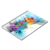 Schöne Spritzer Musiknote Notizblock (Linke Seite)