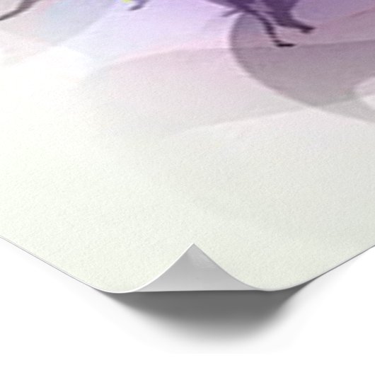 Schöne Spritzer Musiknote Poster (Ecke)