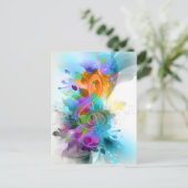 Schöne Spritzer Musiknote Postkarte (Stehend Vorderseite)