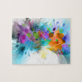 Schöne Spritzer Musiknote Puzzle (Horizontal)