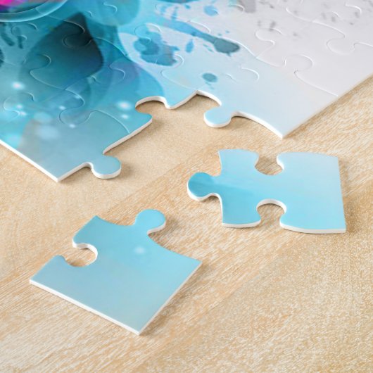 Schöne Spritzer Musiknote Puzzle (Seite)