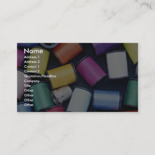 Schöne Spulen des Fadens Visitenkarte