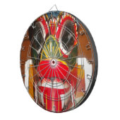 Schöne sri-lankische Kunst der traditionellen Feue Dartscheibe (Vorderseite rechts)