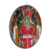 Schöne sri-lankische Kunst der traditionellen Feue Dartscheibe (Vorderseite Links)