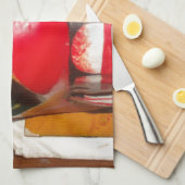 Schöne sri-lankische Kunst der traditionellen Feue Geschirrtuch (Viertel Falte)