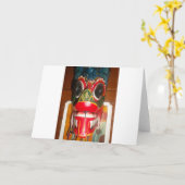 Schöne sri-lankische Kunst der traditionellen Feue Karte (Gelbe Blume)