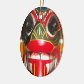 Schöne sri-lankische Kunst der traditionellen Feue Keramik Ornament (Links)