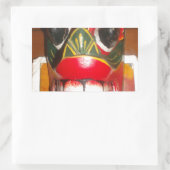 Schöne sri-lankische Kunst der traditionellen Feue Rechteckiger Aufkleber (Tasche)