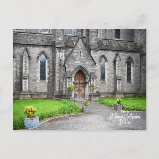 Schöne St. Patrick's Cathedral Dublin, Irland Postkarte (Vorderseite)