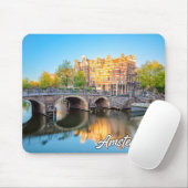 Schöne Stadt Amsterdam, Niederlande Mousepad (Mit Mouse)