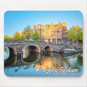 Schöne Stadt Amsterdam, Niederlande Mousepad