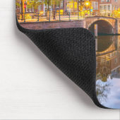 Schöne Stadt Amsterdam, Niederlande Mousepad (Ecke)