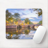 Schöne Stadt Amsterdam, Niederlande Mousepad (Mit Mouse)