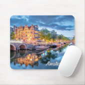Schöne Stadt Amsterdam, Niederlande Mousepad (Mit Mouse)