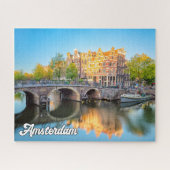 Schöne Stadt Amsterdam, Niederlande Puzzle (Horizontal)