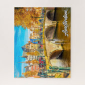Schöne Stadt Amsterdam, Niederlande Puzzle (Vertikal)