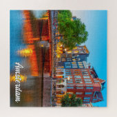 Schöne Stadt Amsterdam, Niederlande Puzzle (Horizontal)