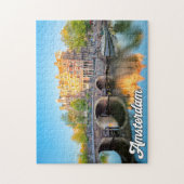 Schöne Stadt Amsterdam, Niederlande Puzzle (Vertikal)