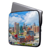 Schöne Stadt Baltimore, Maryland, USA Laptopschutzhülle (Vorderseite Links)