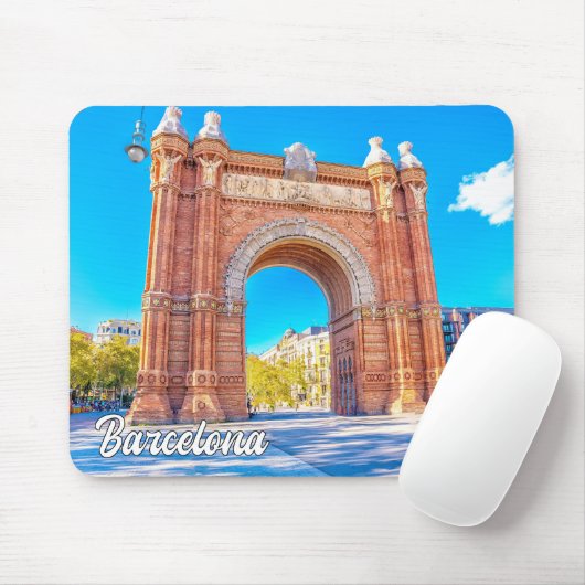 Schöne Stadt Barcelona, Spanien Mousepad (Mit Mouse)