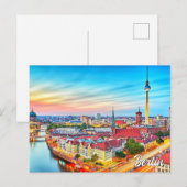 Schöne Stadt Berlin, Deutschland Postkarte (Vorne/Hinten)