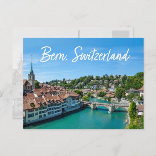 Schöne Stadt Bern, Schweiz Postkarte (Vorne/Hinten)