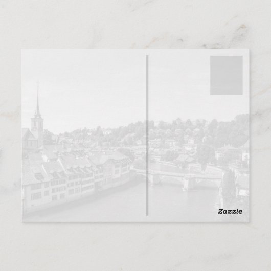 Schöne Stadt Bern, Schweiz Postkarte (Rückseite)