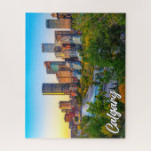 Schöne Stadt Calgary, Alberta, Kanada Puzzle (Vertikal)