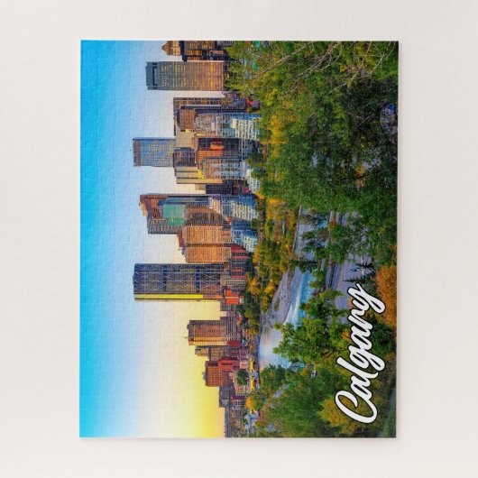 Schöne Stadt Calgary, Alberta, Kanada Puzzle (Vertikal)