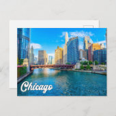 Schöne Stadt Chicago, Illinois, USA Postkarte (Vorne/Hinten)