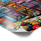 Schöne Stadt Fotodruck (Ecke)