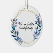 Schöne Stadt Godspell Zitatverzierung Keramik Ornament (Rechts)