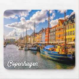 Schöne Stadt Kopenhagen, Dänemark Mousepad