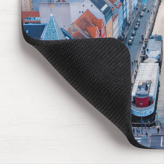 Schöne Stadt Kopenhagen, Dänemark Mousepad (Ecke)
