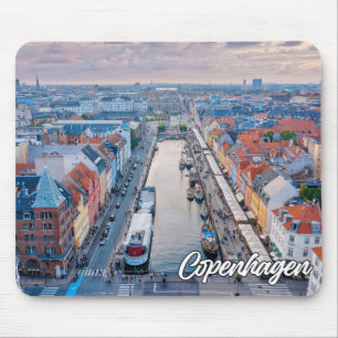 Schöne Stadt Kopenhagen, Dänemark Mousepad