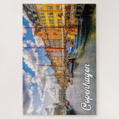 Schöne Stadt Kopenhagen, Dänemark Puzzle (Vertikal)