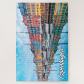 Schöne Stadt Kopenhagen, Dänemark Puzzle (Vertikal)