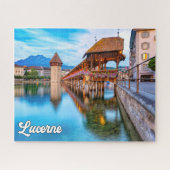 Schöne Stadt Luzern, Schweiz Puzzle (Horizontal)