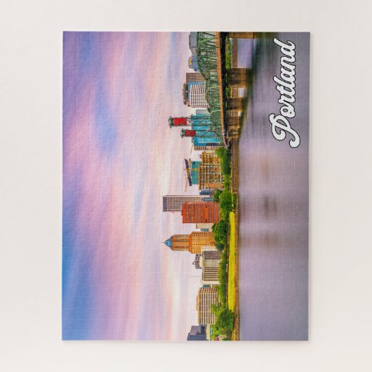 Schöne Stadt Portland, Oregon Puzzle (Vertikal)