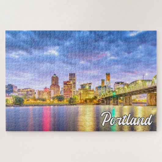 Schöne Stadt Portland, Oregon Puzzle (Horizontal)