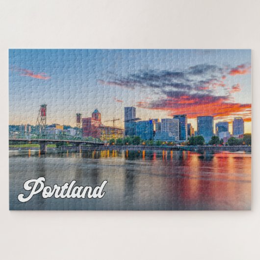 Schöne Stadt Portland, Oregon Puzzle (Horizontal)