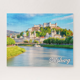 Schöne Stadt Salzburg, Österreich Puzzle