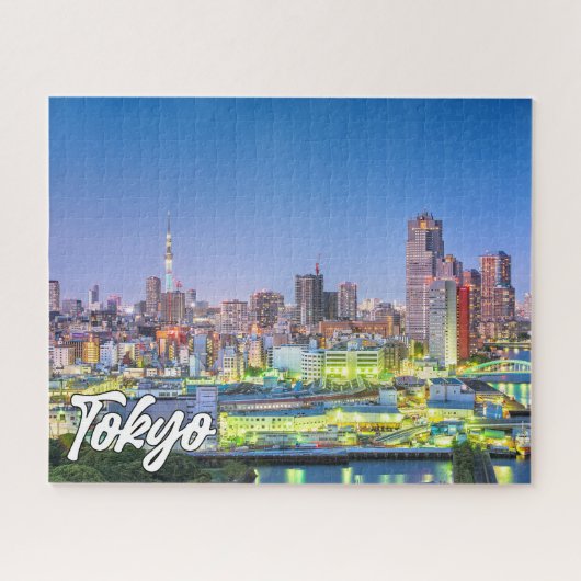 Schöne Stadt Tokio, Japan Puzzle (Horizontal)