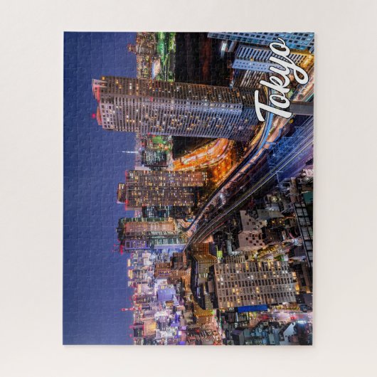 Schöne Stadt Tokio, Japan Puzzle (Vertikal)