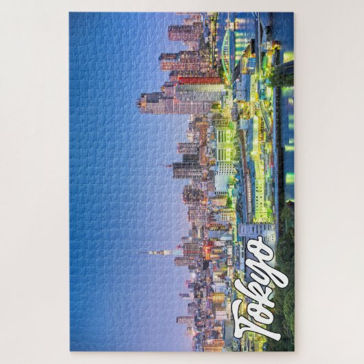 Schöne Stadt Tokio, Japan Puzzle (Vertikal)