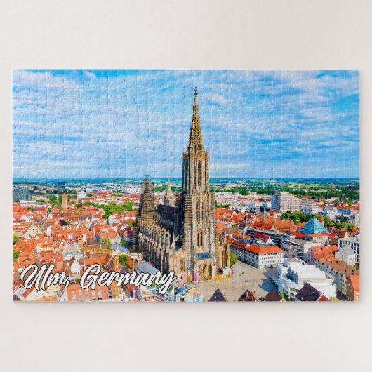 Schöne Stadt Ulm, Deutschland Puzzle (Horizontal)