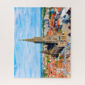 Schöne Stadt Ulm, Deutschland Puzzle (Vertikal)