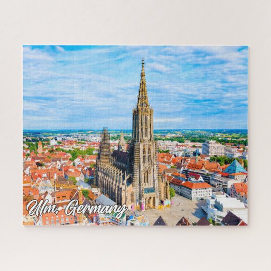 Schöne Stadt Ulm, Deutschland Puzzle (Horizontal)