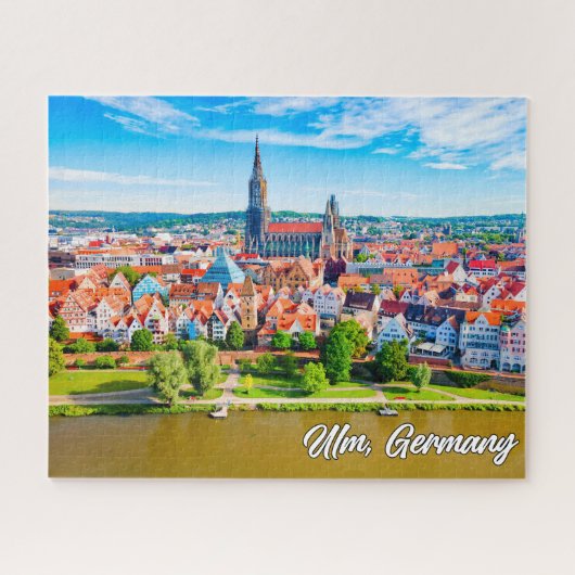 Schöne Stadt Ulm, Deutschland Puzzle (Horizontal)